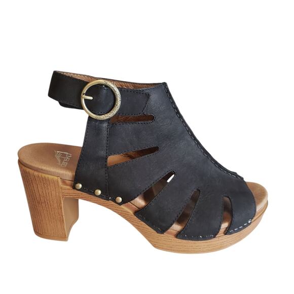 Dansko Black and Brown Women Sandals - Picture 2 of 15